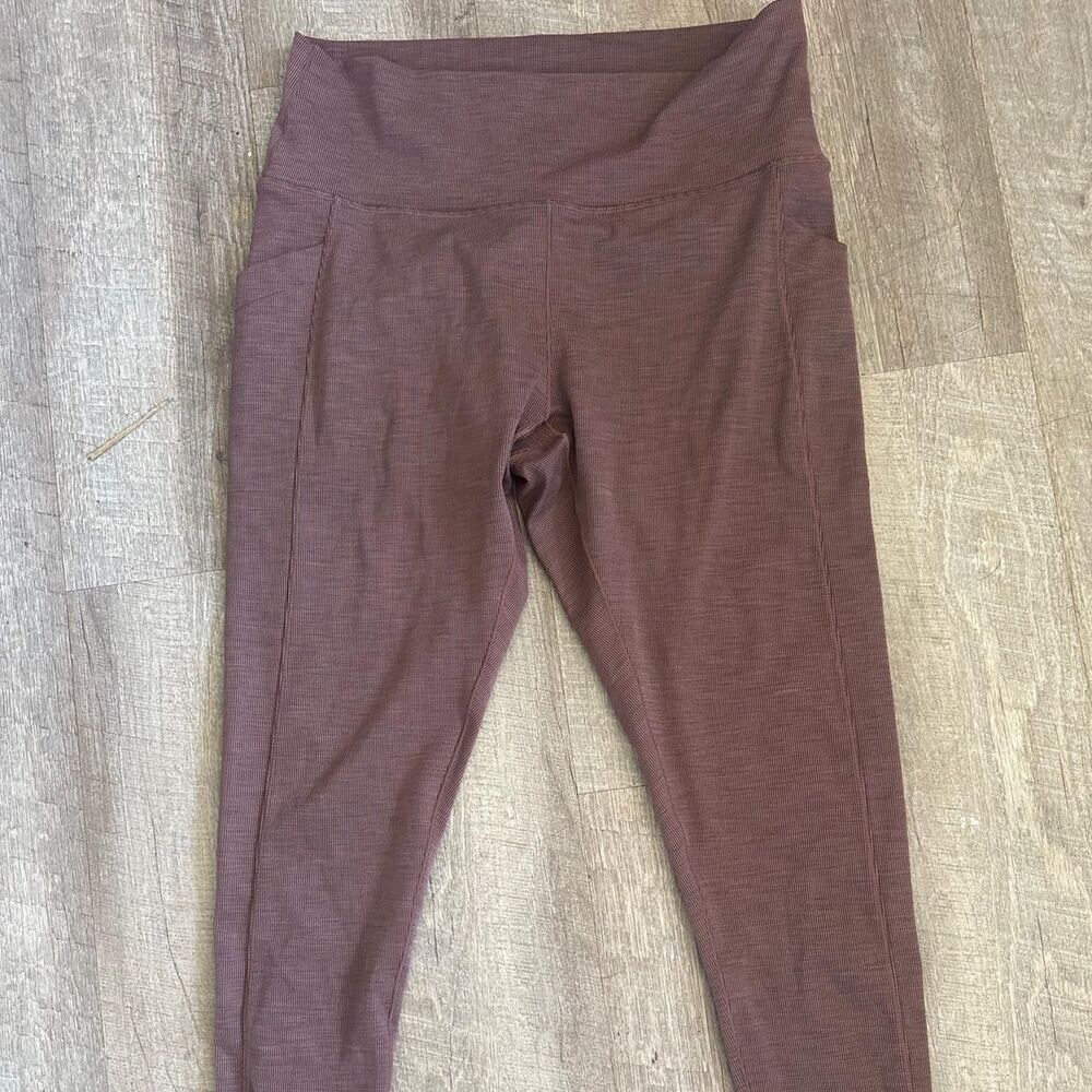 Prana Women's Brown and Burgundy Leggings